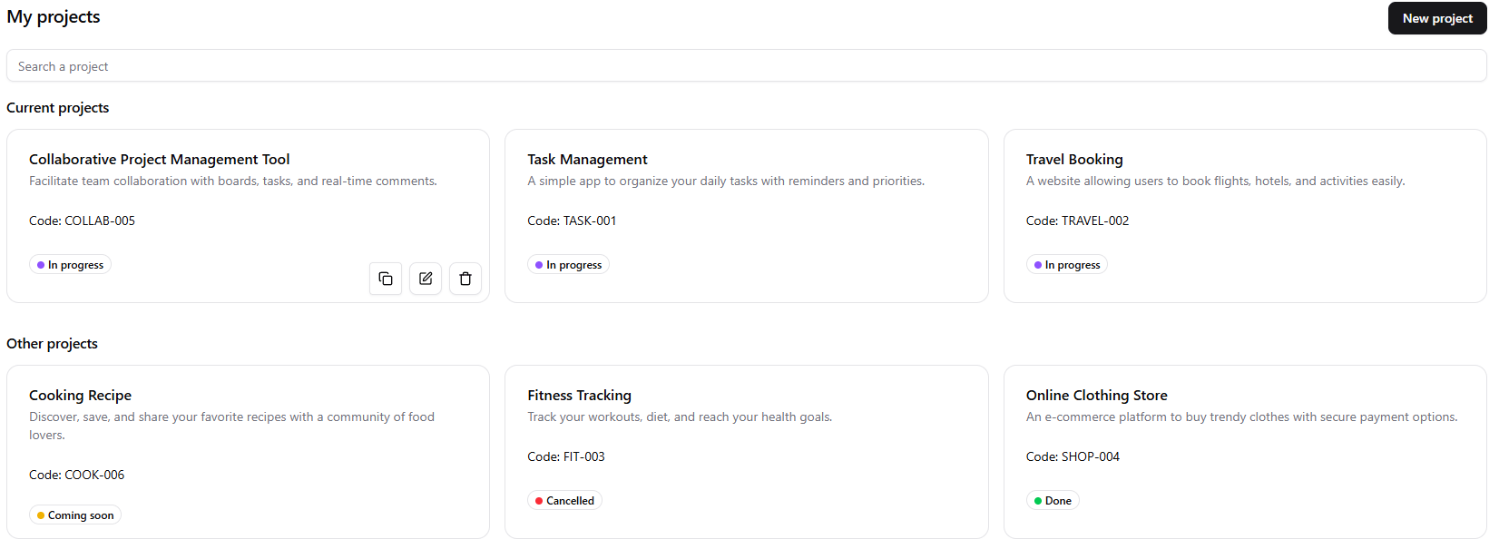 project app image